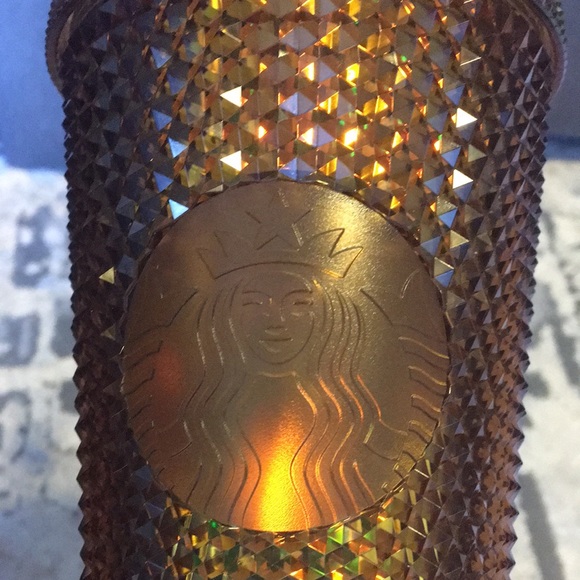 Brand new Limited Edition Starbucks Gold studded 16 oz cup - Picture 4 of 5